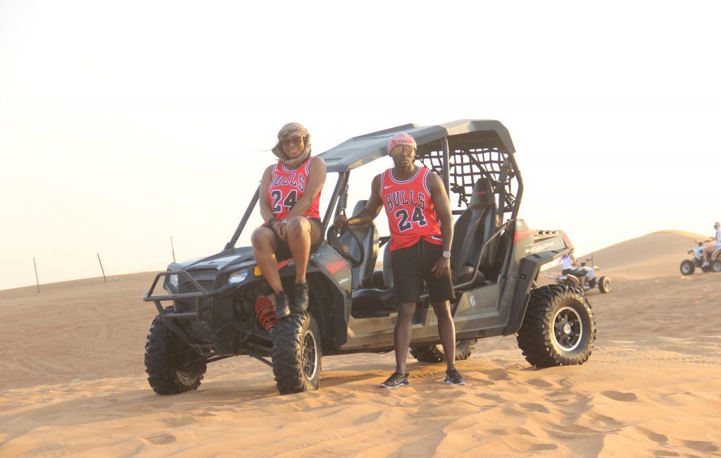 ATV bike in desert